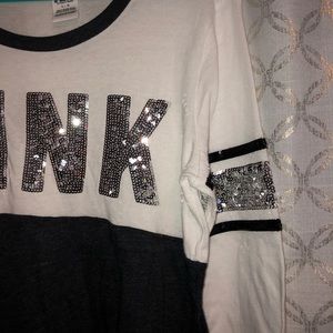PINK Victoria's Secret Tops - PINK Sequin 3/4 Sleeve PINK Victoria's Secret Tops - PINK Sequin 3/4 Sleeve